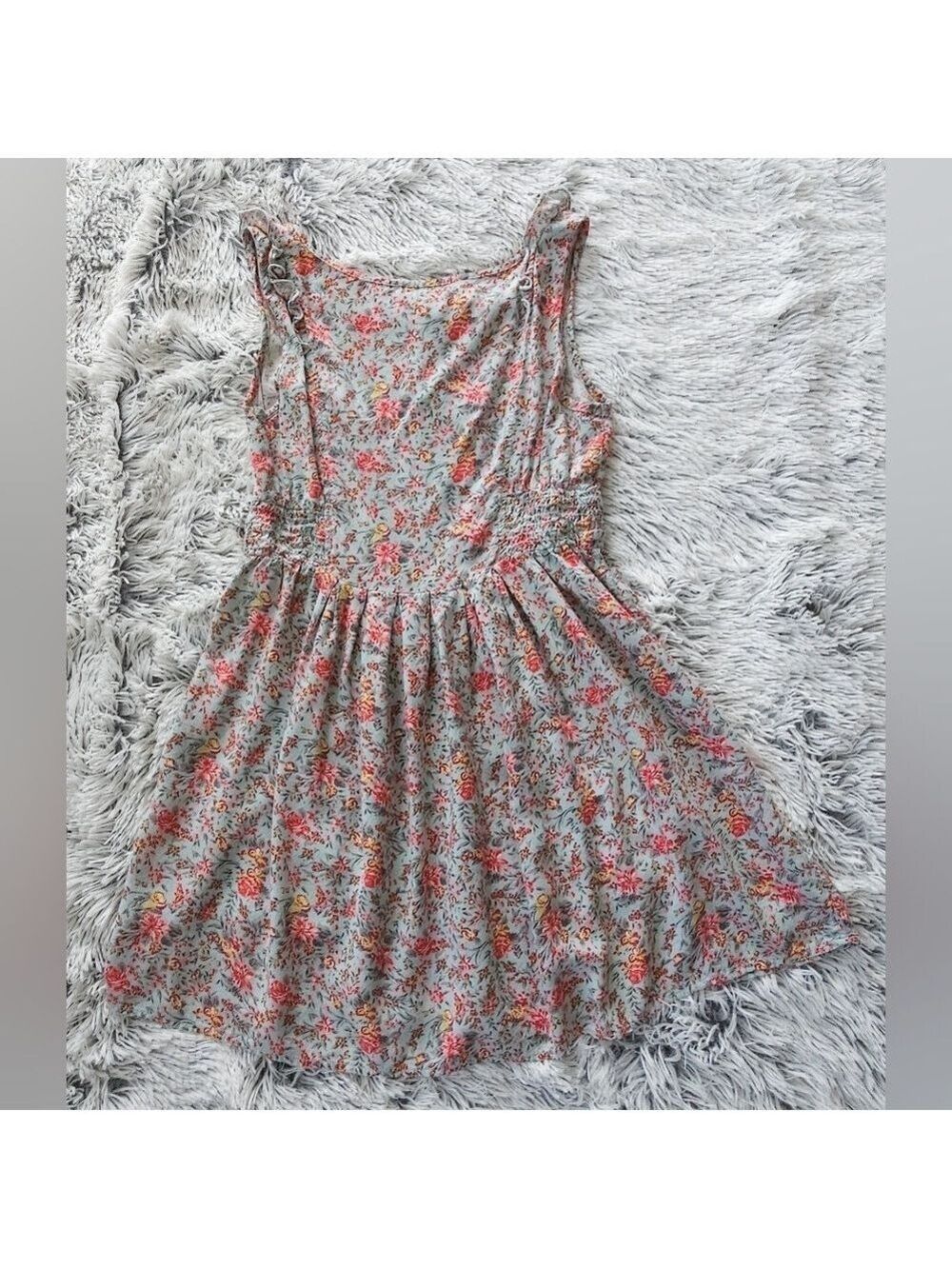 As U Wish Floral Casual Dress in Pink and Light Green - Picture 6 of 6